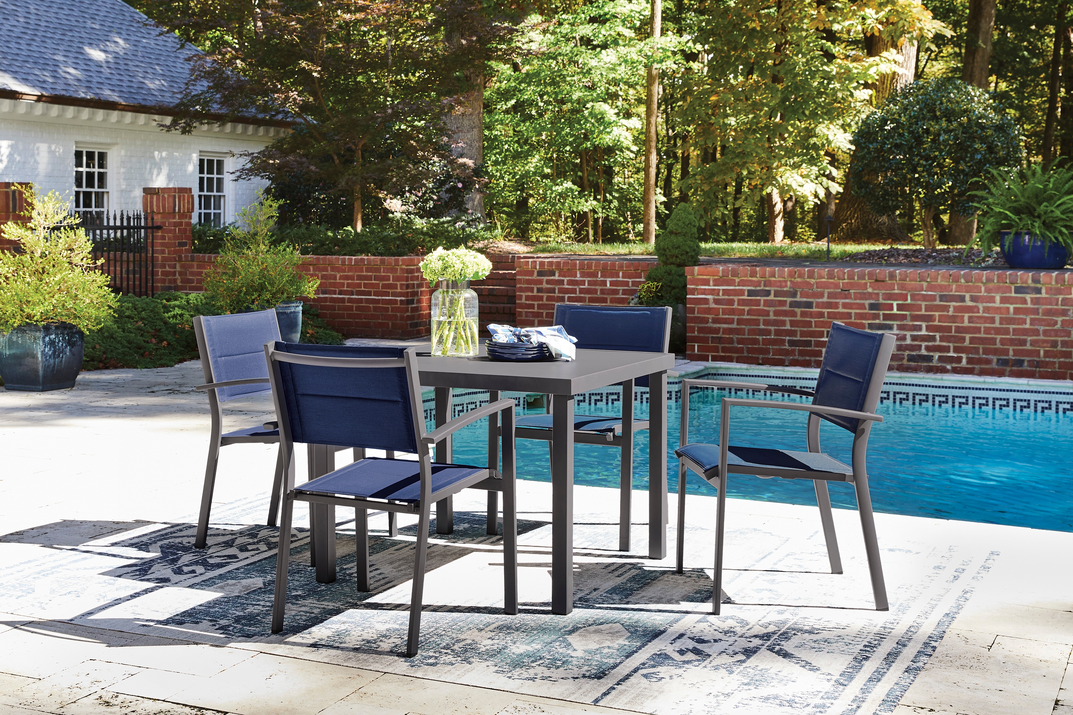 Signature Design by Ashley Rocky Creek Outdoor Dining Set