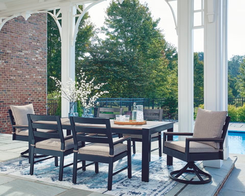 Signature Design by Ashley East Beach Dining 7 pc set