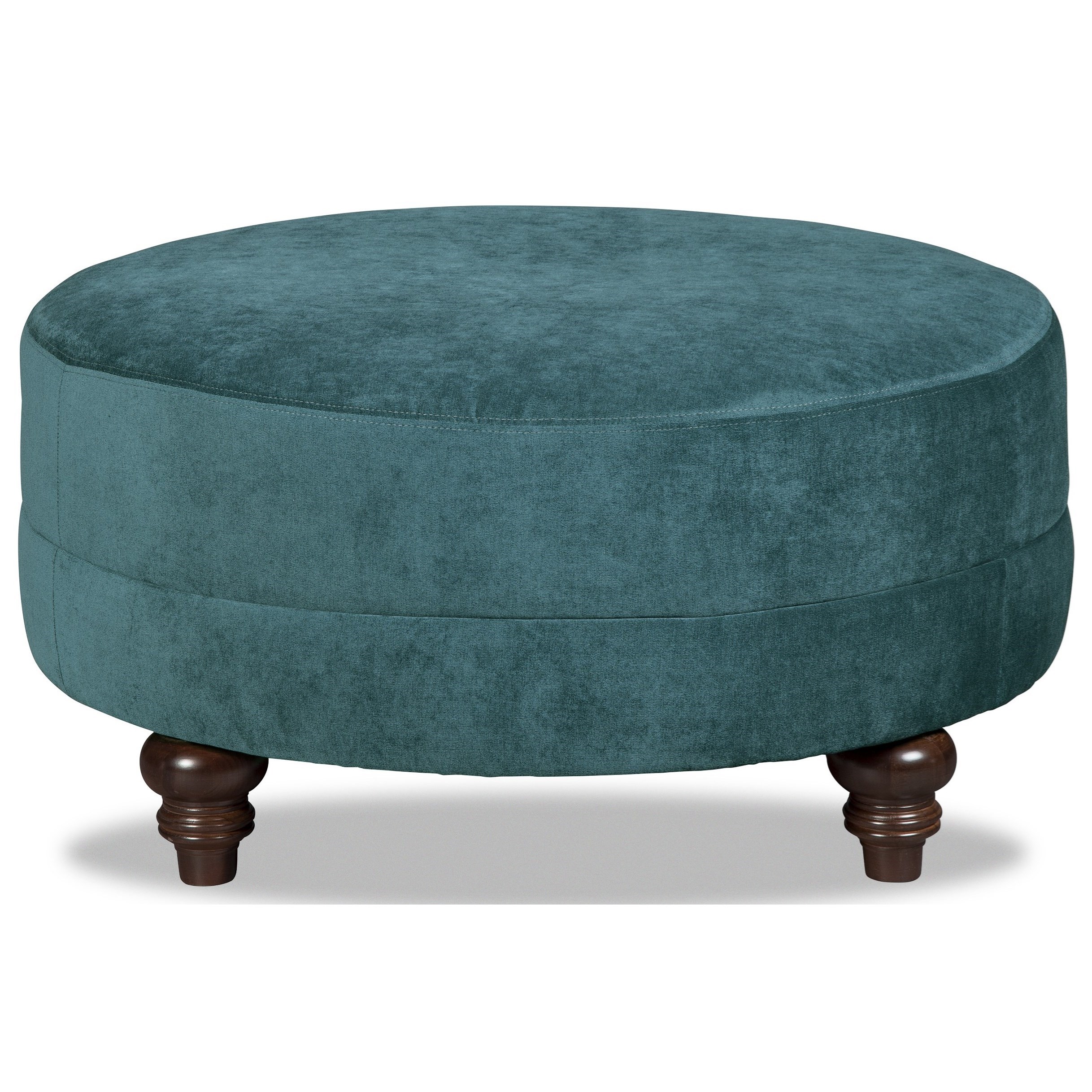 Customizable Small Round Cocktail Ottoman