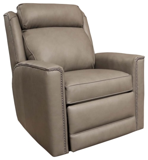 Transitional Power Swivel Glider Recliner with Power Headrest