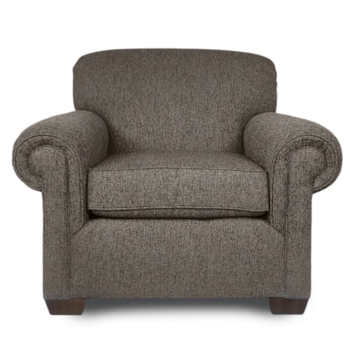 Traditional Chair with Exposed Legs