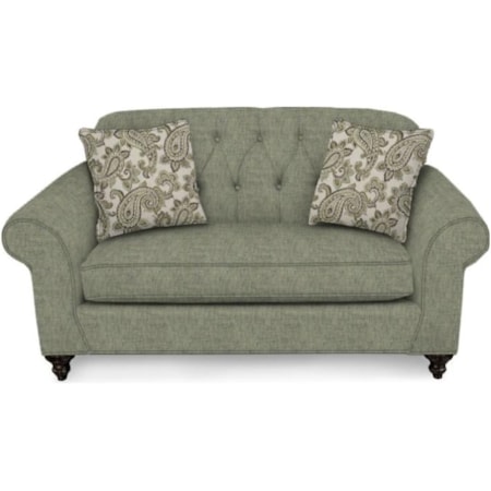 Loveseat with Tufted Seat Back