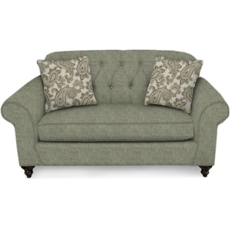 Loveseat with Tufted Seat Back