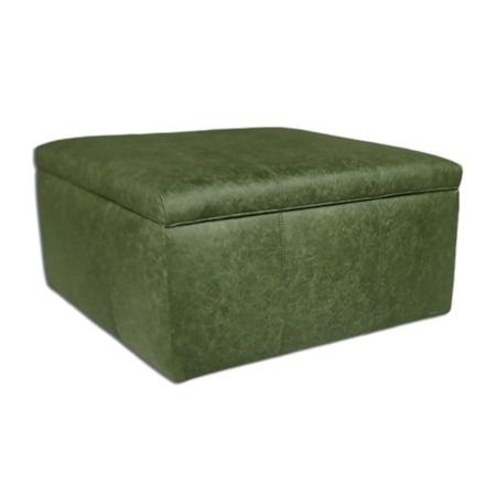 Hendrix Leather Storage Ottoman