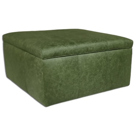Hendrix Leather Storage Ottoman