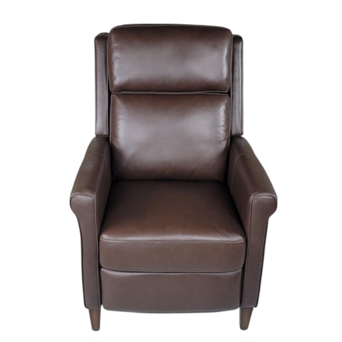 Transitional High Leg Manual Push Back Recliner