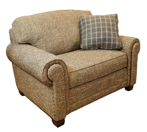 Traditional Stationary Chair with Nailhead Trim