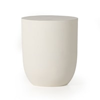 Basil Outdoor Drink Table-Matte White
