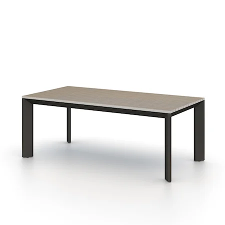 Kelso Outdoor Dining Table-79"-Grey