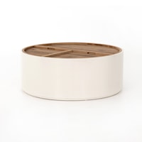 Cas Drum Coffee Table-Cream