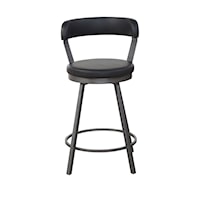 CHICAGO BLACK SWIVEL PUB STOOL |