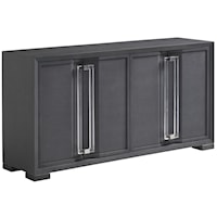 Contemporary 4-Door Anthology Linen Media Console