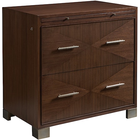 2-Drawer File Chest with Metal Drawer Pulls