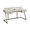 Sligh Studio Designs White Writing Desk with Storage