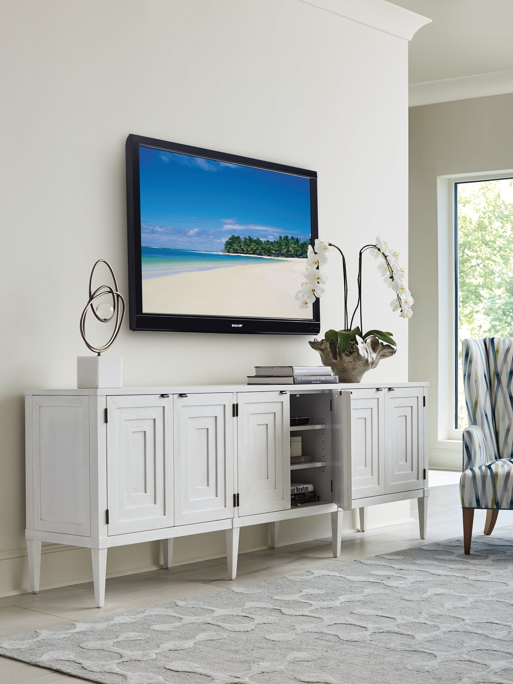 Sligh Sanibel Clearwater Long Media Console