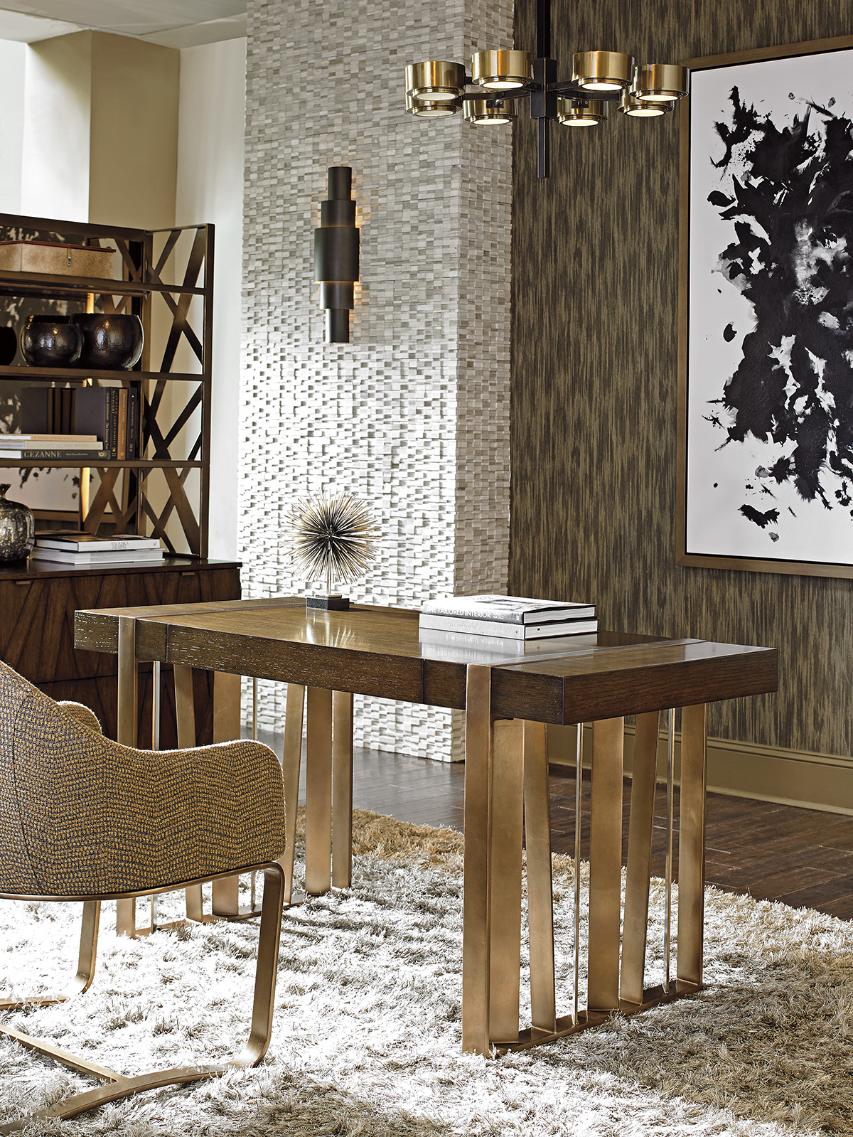 Sligh Cross Effect Modern Writing Desk