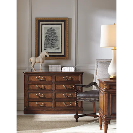 Lanier File Chest with Four Locking File Drawers