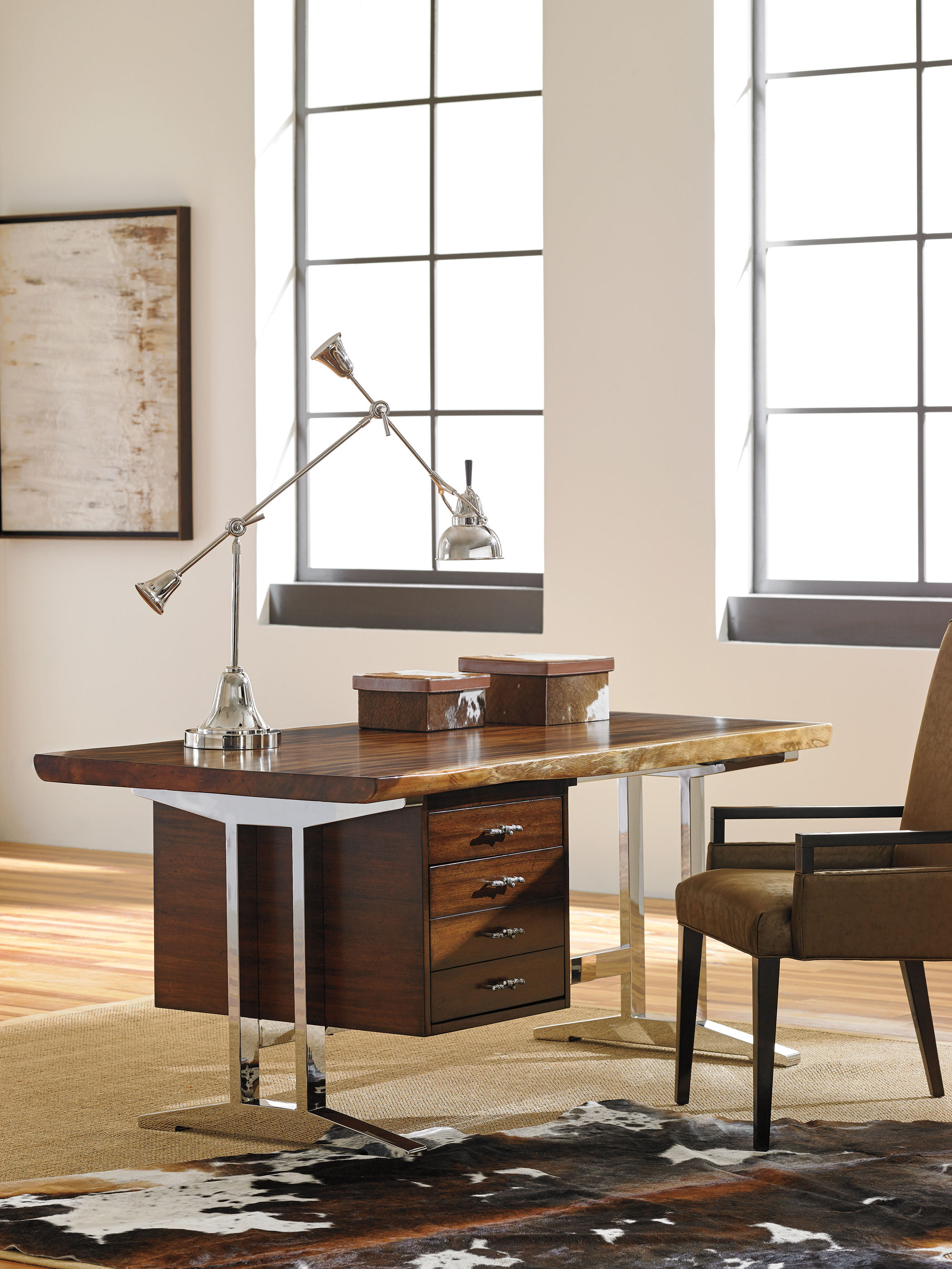 Contemporary Rustic Writing Desk