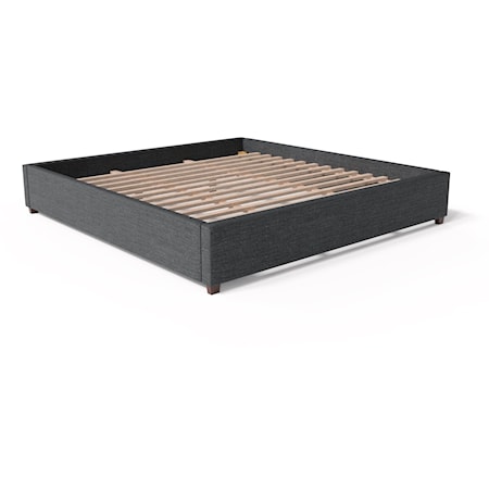 Full Charcoal Eastman Platform Bed Base