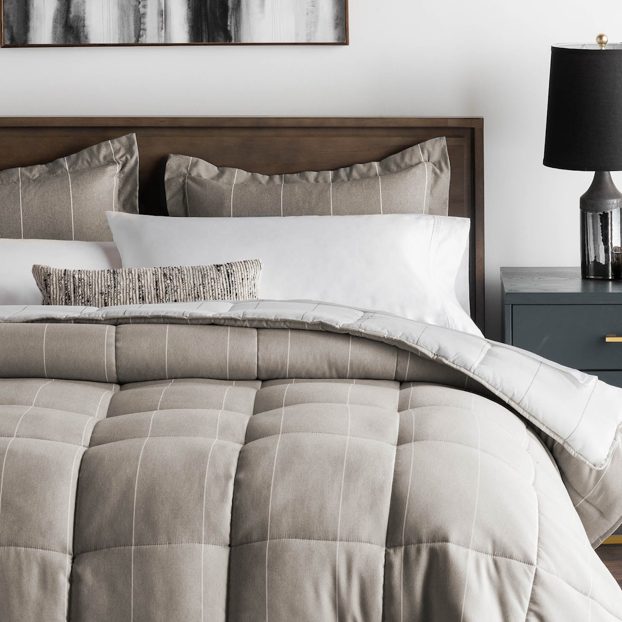 Malouf Malouf Chambray Comforter Set