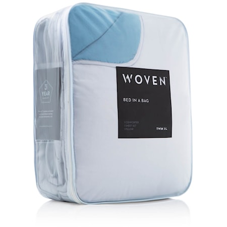 Full White Reversible Bed in a Bag