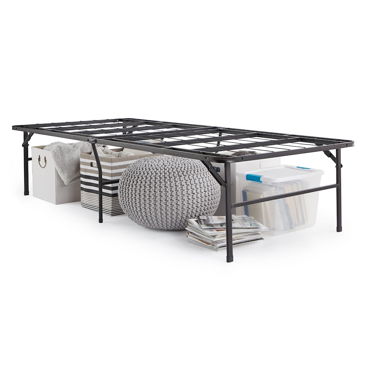 Malouf Highrise HD Bed Frame, 18" K  Highrise HD Bed Frame, 18"