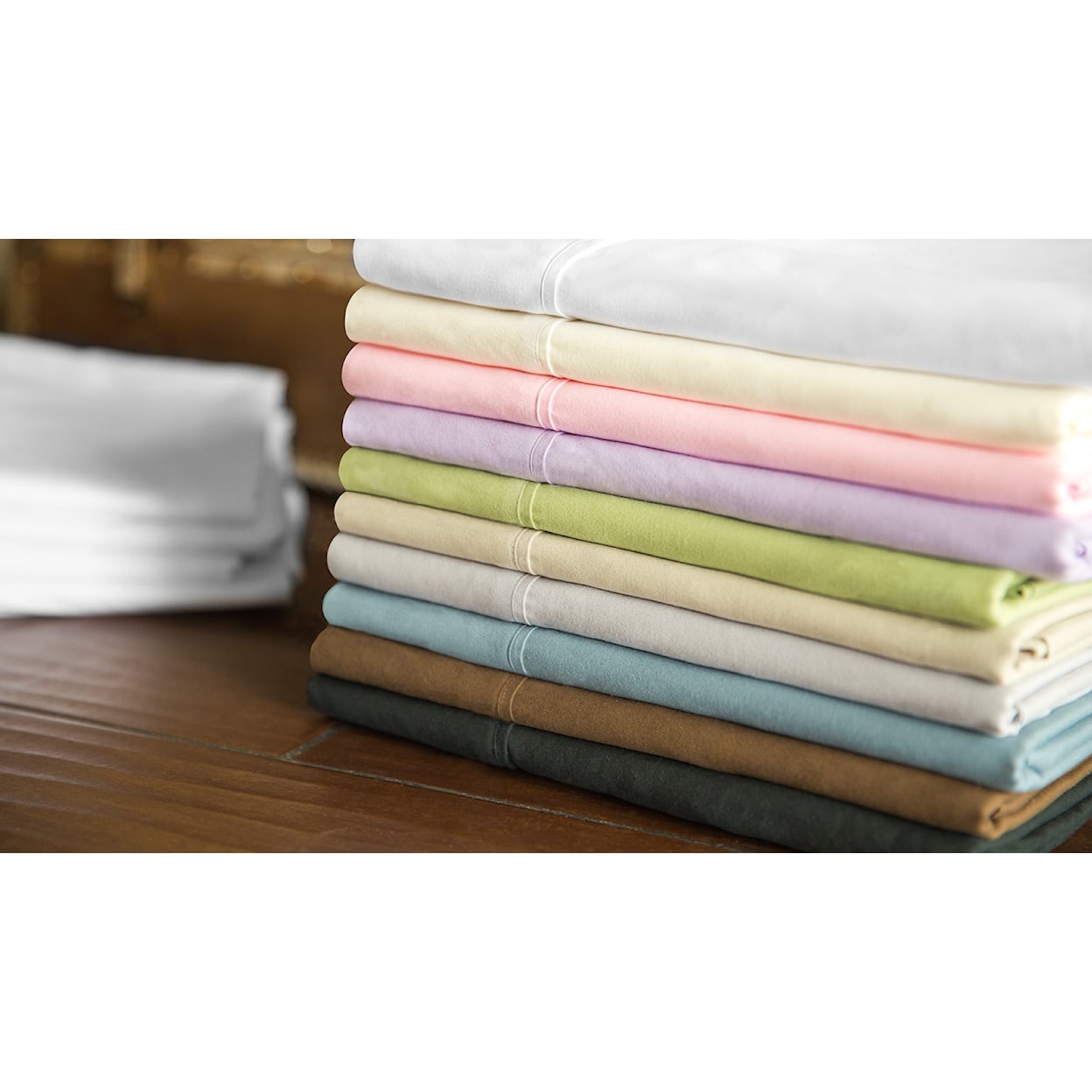 Malouf Brushed Microfiber Short Queen Ivory Sheets