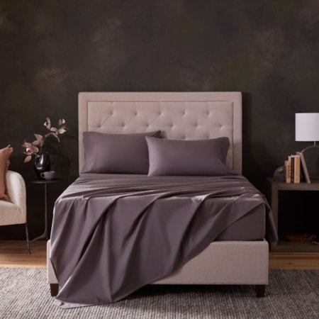 Charcoal Classic Cotton Twin XL Sheet Set