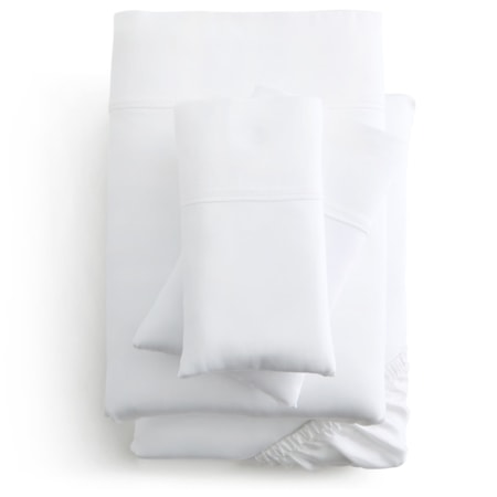 Queen White TENCEL® Pillowcase