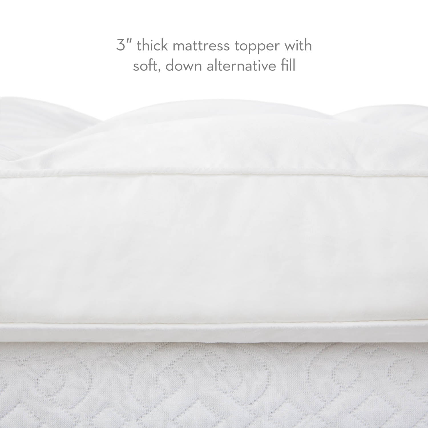 Malouf 3 Inch Down Alternative Mattress Topper Full Down Alternative Mattress Topper