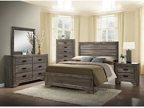 Nathan Queen Bed, Dresser, and Mirror