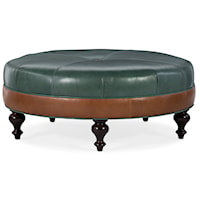 42 Inch Round Cocktail Ottoman