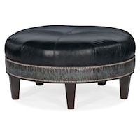 38 Inch Round Cocktail Ottoman