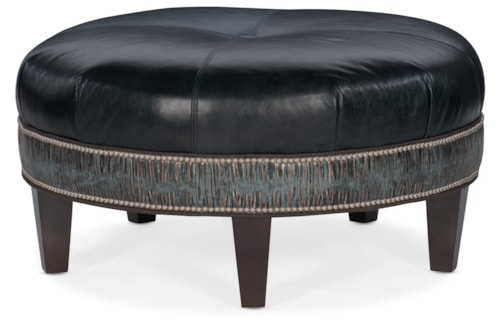 38 Inch Round Cocktail Ottoman