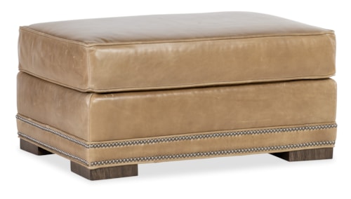 Transitional Rectangular Chair Ottoman