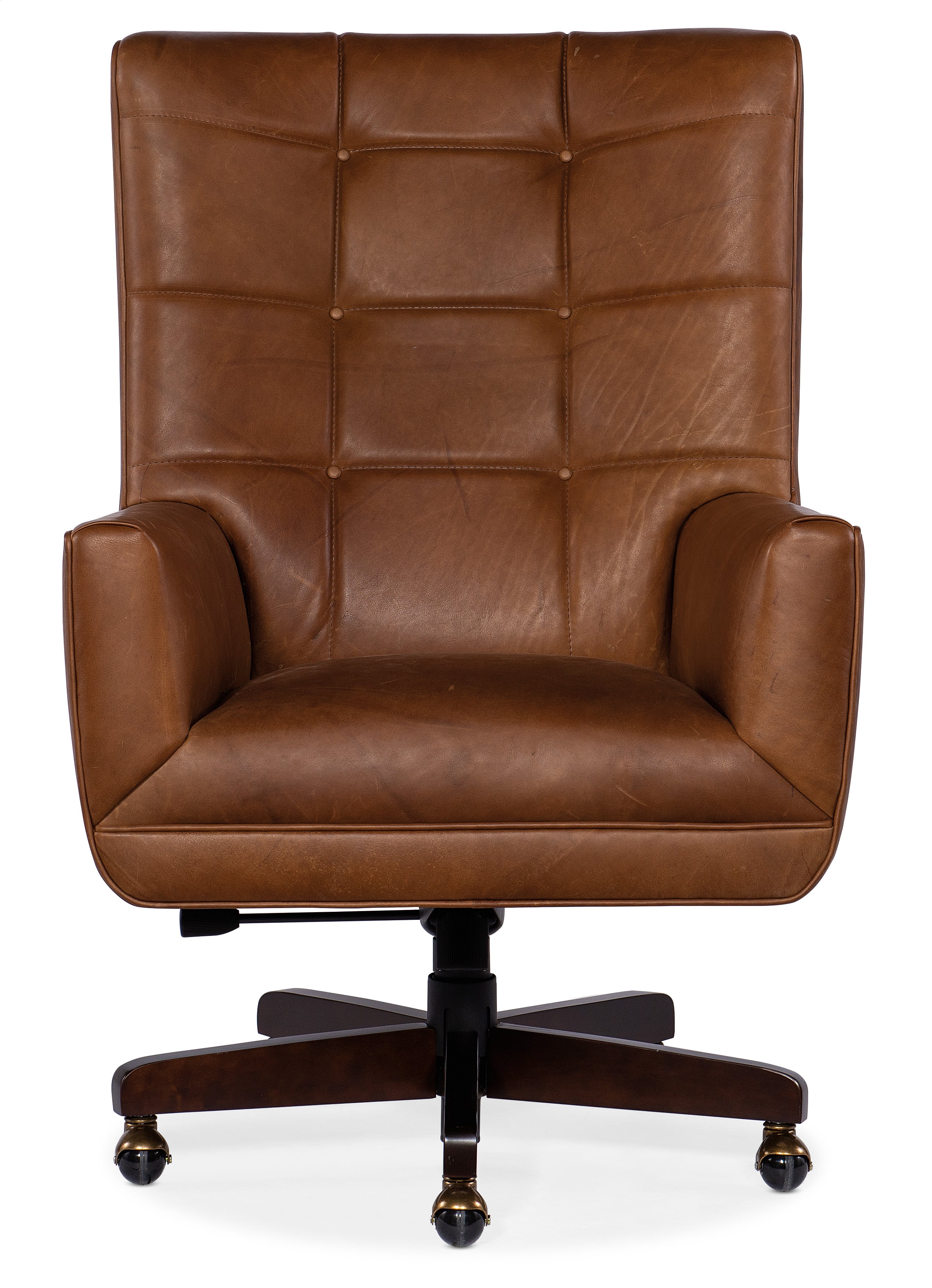 Bradington Young Ebony 14825EC 92360088 PL Tufted Swivel Tilt Office