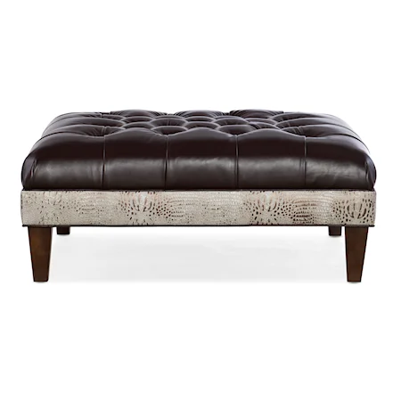 42 Inch Extra Large Tufted Square Ottoman