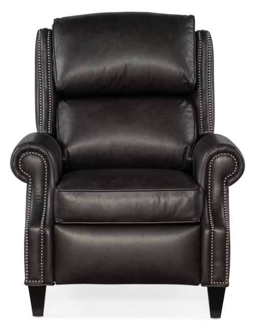 Transitional Recliner with Nailheads