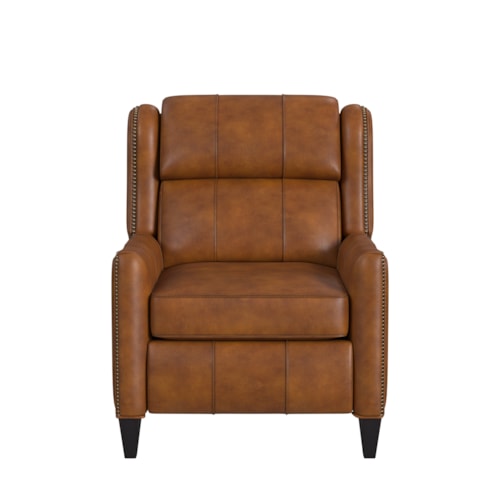 Transitional Recliner with Nailheads