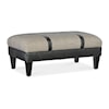 Bradington Young Ottomans Solid Top Ottoman With Split Top