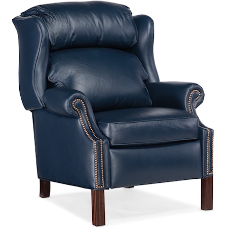 Transitional Reclining Wing Chair