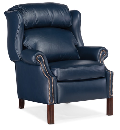 Transitional Reclining Wing Chair