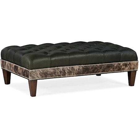 Extra Large Tufted Rectangle Cocktail Ottoman