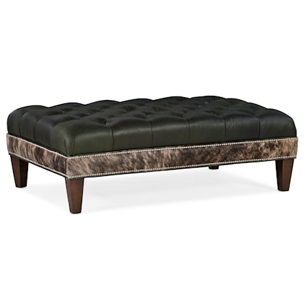 XL Tufted Rectangle Ottoman