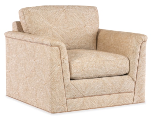 Transitional Swivel Chair 8-Way Tie