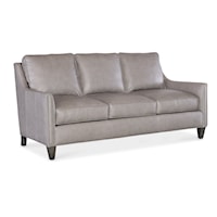 Transitional Stationary Sofa with Nailhead Trim