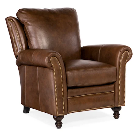 Traditional Recliner with Rolled Arms