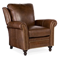 Traditional Recliner with Rolled Arms