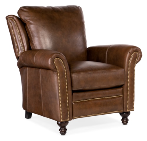 Traditional Recliner with Rolled Arms