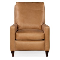 Transitional Leather Pushback Recliner